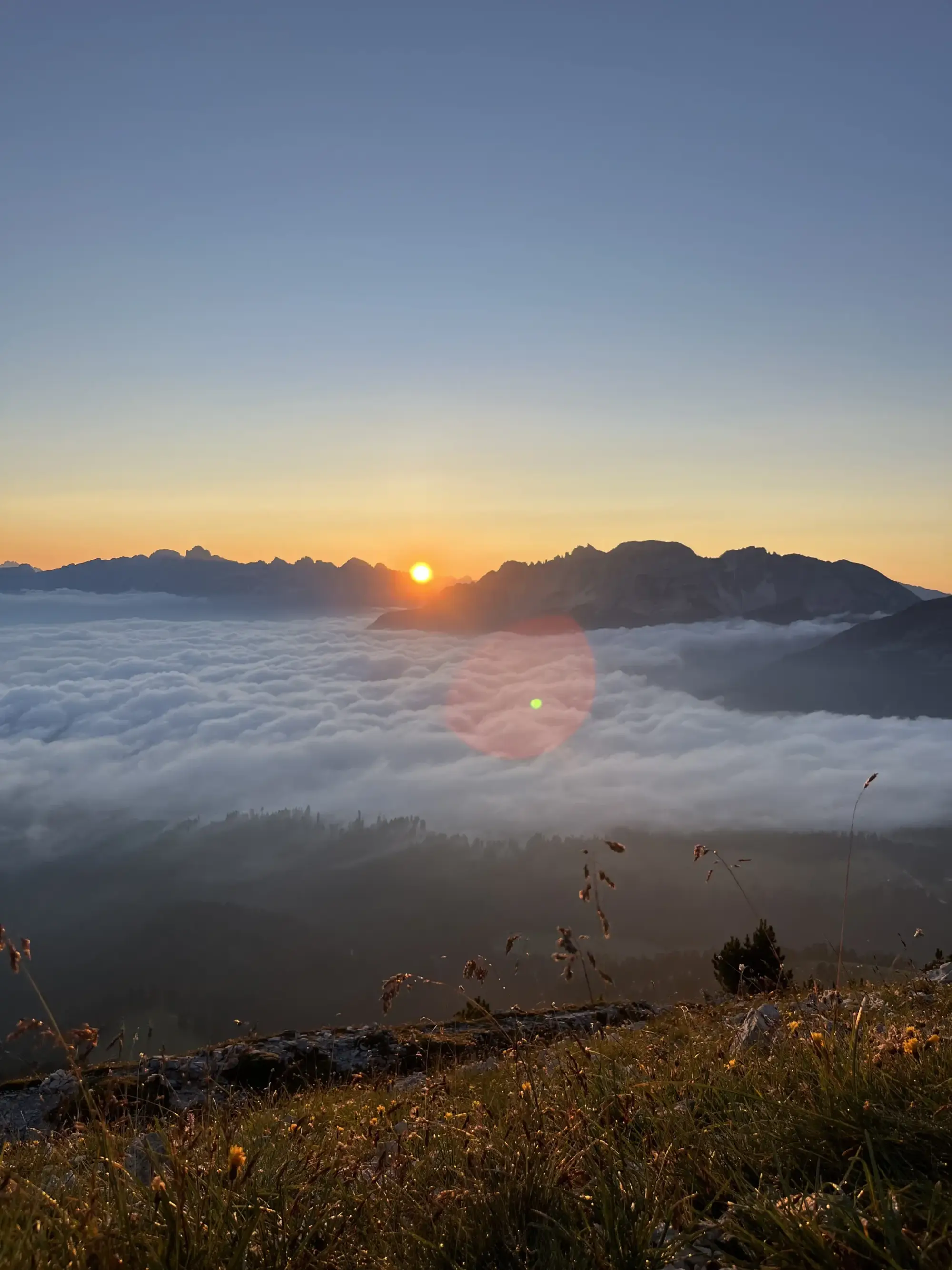 Sonnenuntergang in den Dolomiten Sonnenuntergang in den Dolomiten